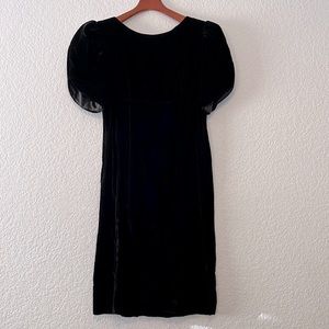 Vintage Lanz Originals Velvet Bow Dress